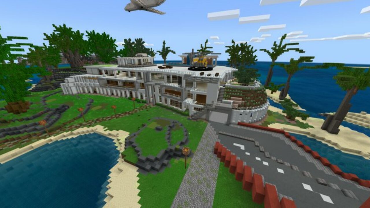 Карта Огромный дом для Minecraft PE