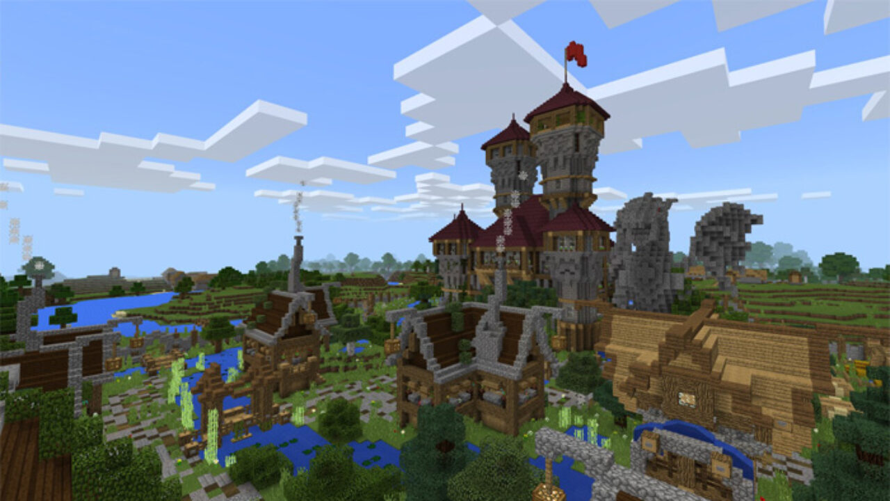 Карта Деревня для Minecraft PE