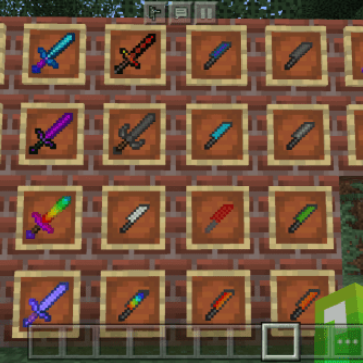 Мод на ножи для Minecraft PE