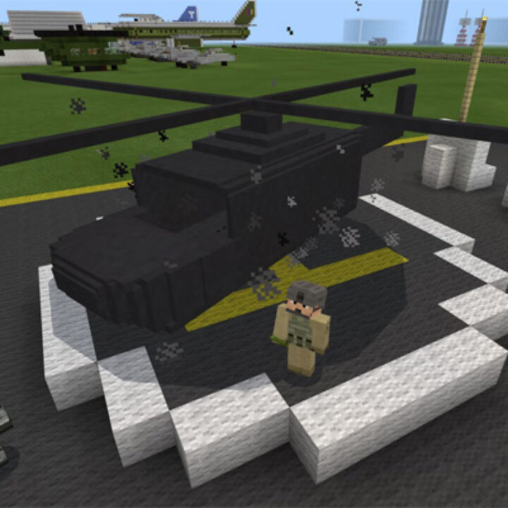 Мод на вертолёт для Minecraft PE