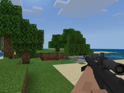 Мод на 3D оружие для Minecraft PE