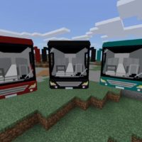 Мод на автобус для Minecraft PE