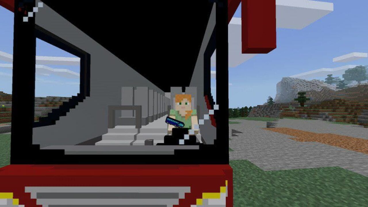 Автобус в Minecraft PE