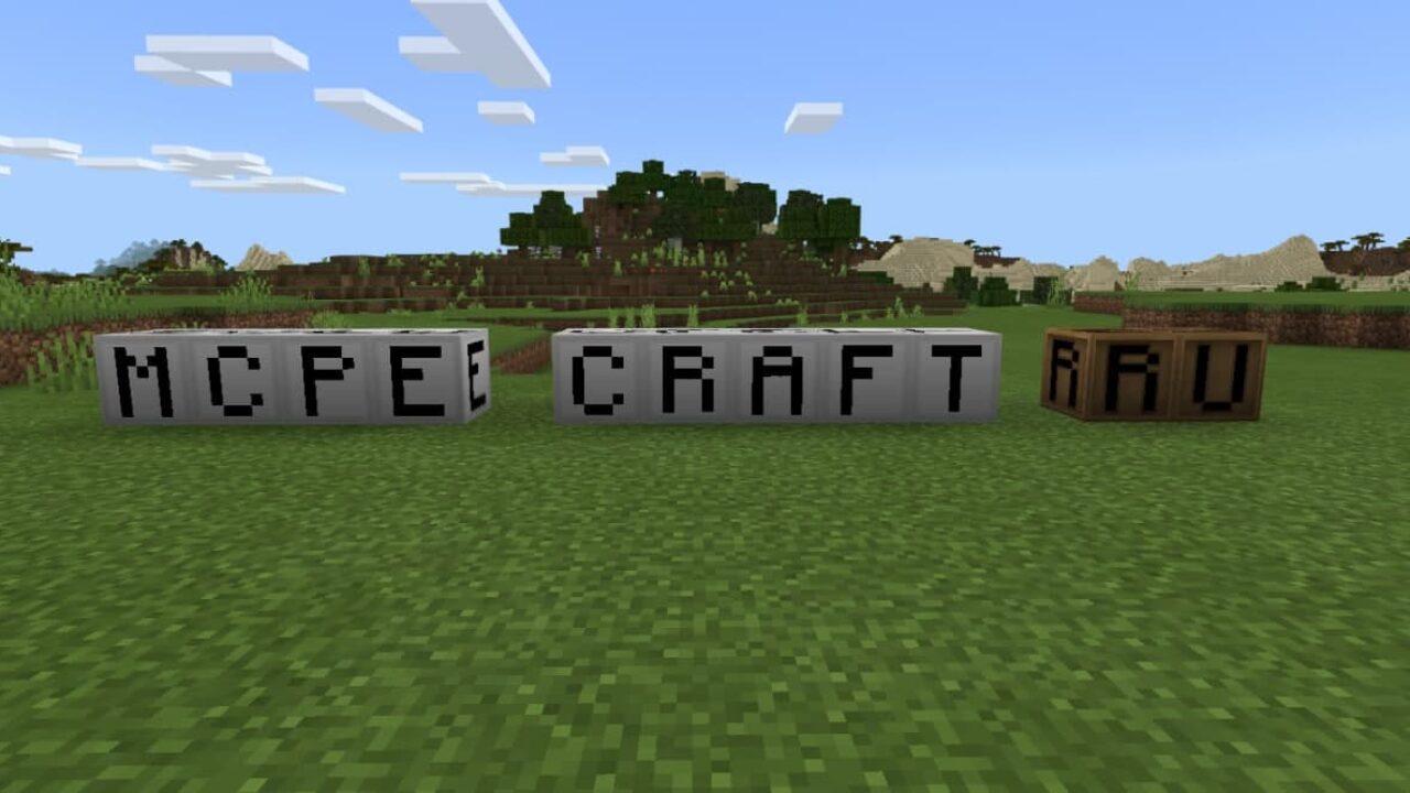 Буквы и цифры в Minecraft PE
