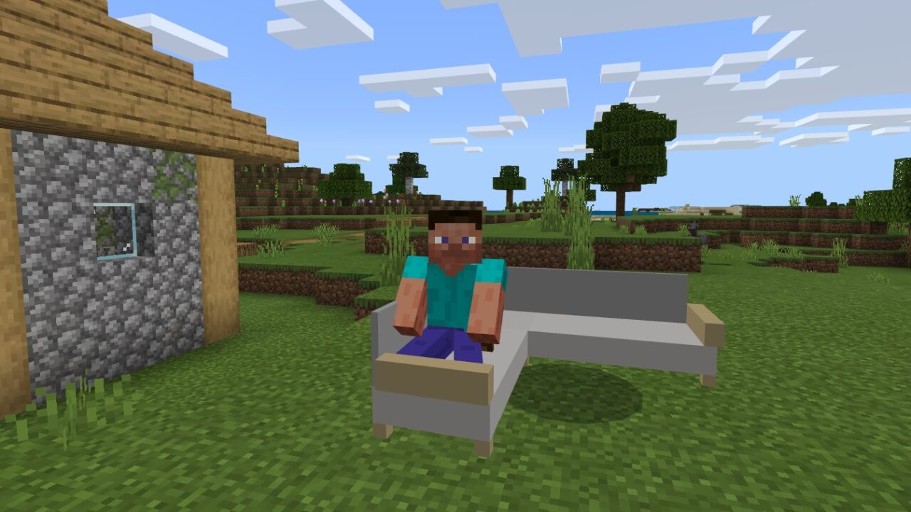 Мод на диван для Minecraft PE