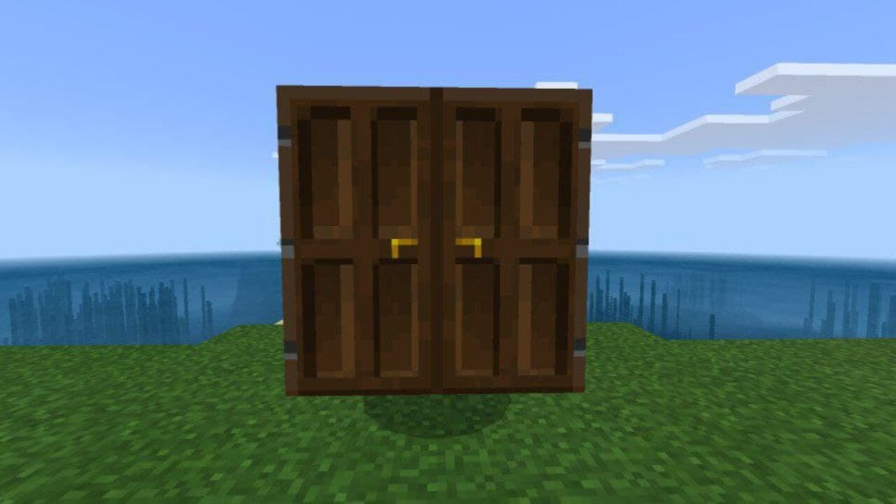 Тройная дверь в моде на двери в Minecraft PE