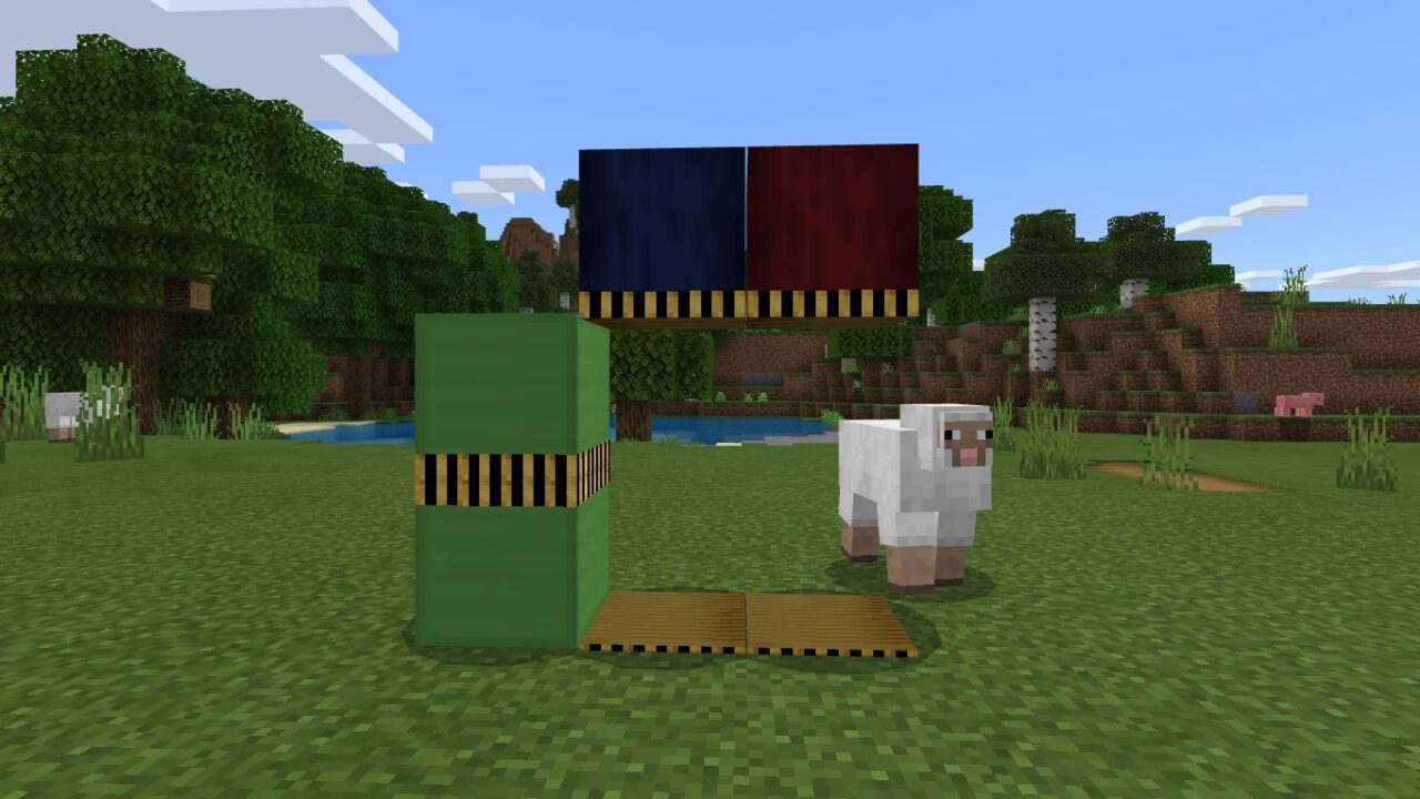 Запираемые двери в моде на двери в Minecraft PE