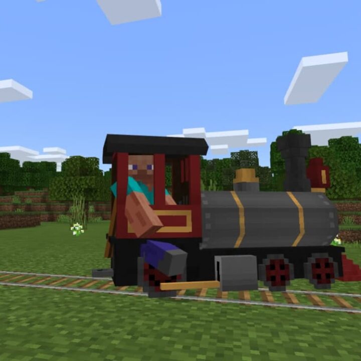 Мод на поезд для Minecraft PE