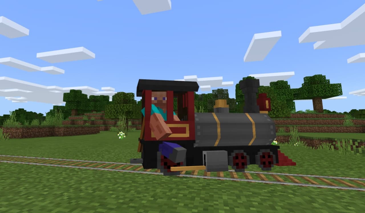 Поезд в майнкрафте на телефон. Мод на поезда для МАЙНКРАФТА пе. Мод на поезда в майнкрафт пе. Мод на Minecraft pe поезда. Мод на железные дороги.