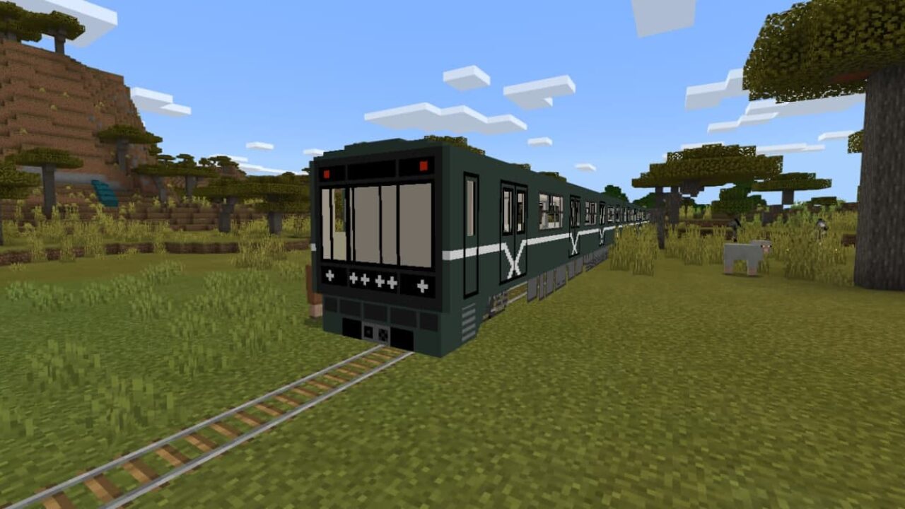 Российский поезд в моде на поезд для Minecraft PE