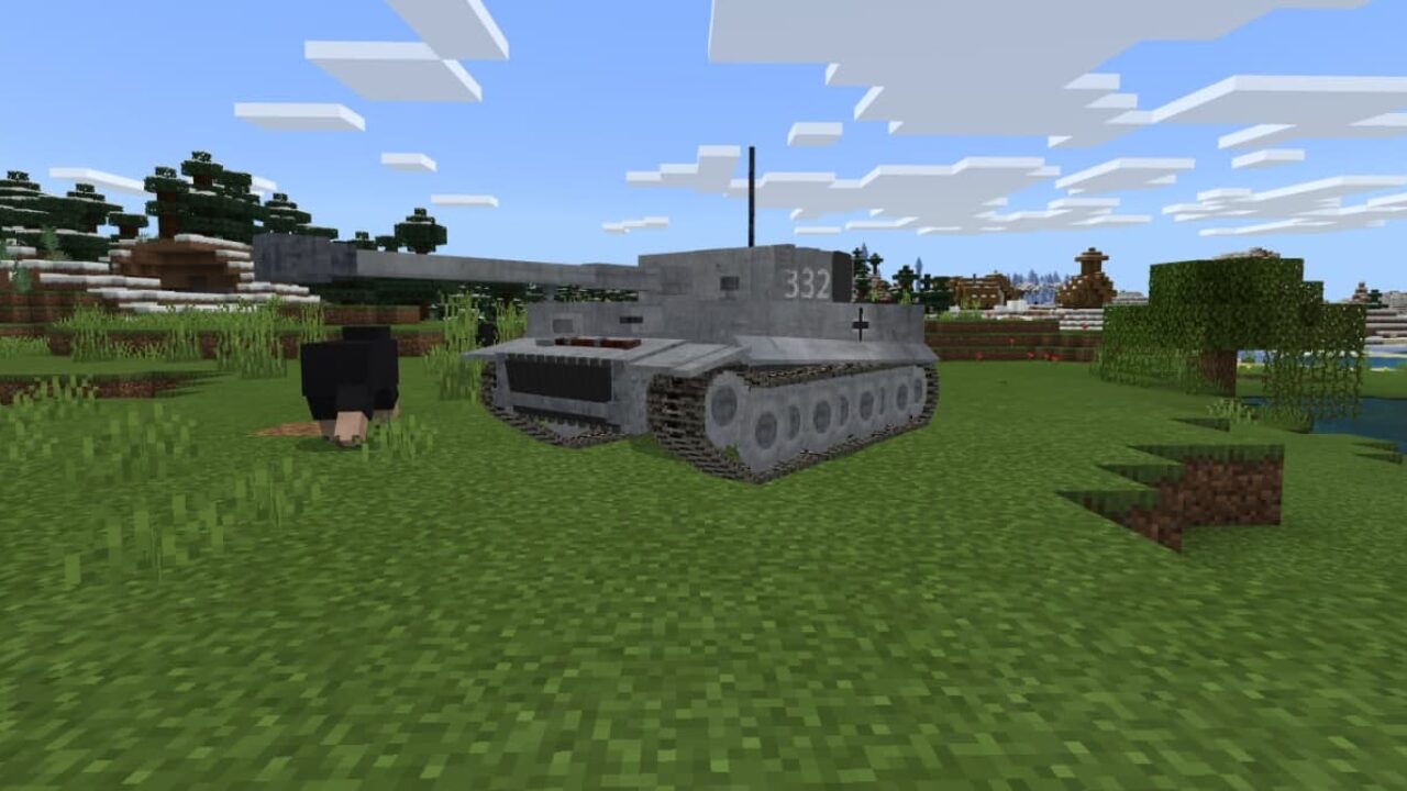 Немецкий танк в Minecraft PE