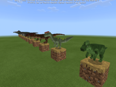 Мод на Динозавров для Minecraft PE