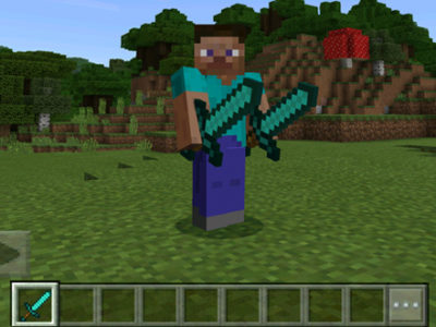Мод на Руки для Minecraft PE
