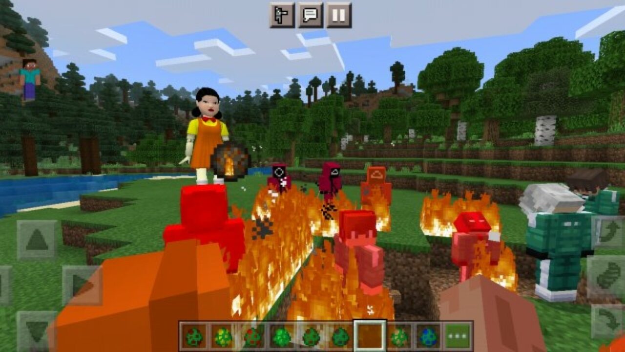 Мод на Игру в кальмара для Minecraft PE