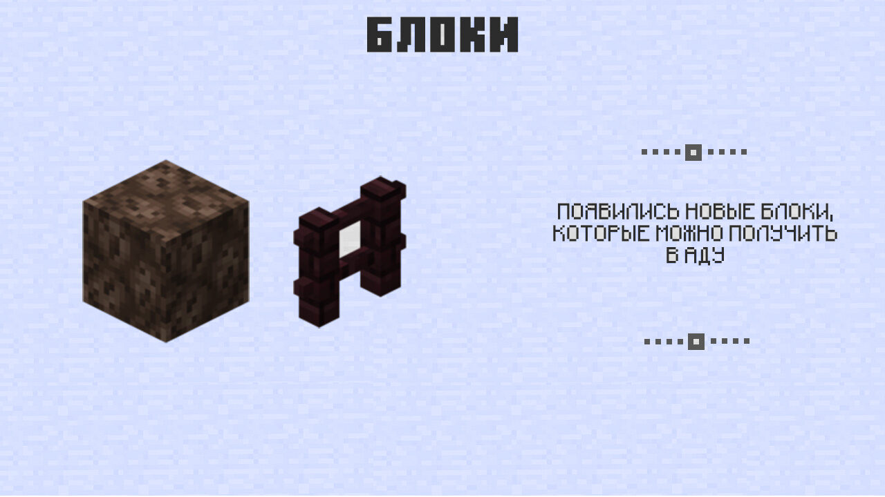 Блоки в Майнкрафт 0.12