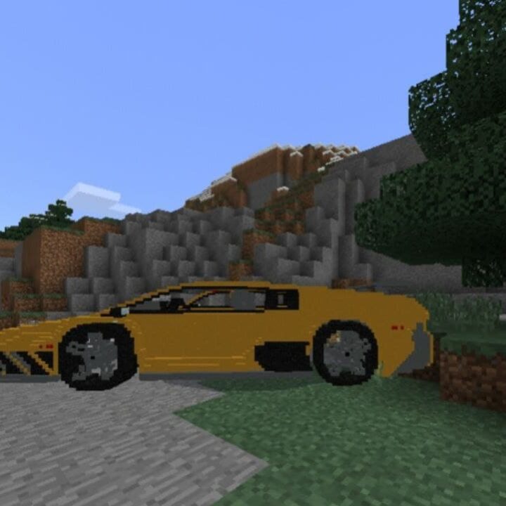 Мод на Ламборджини для Minecraft PE
