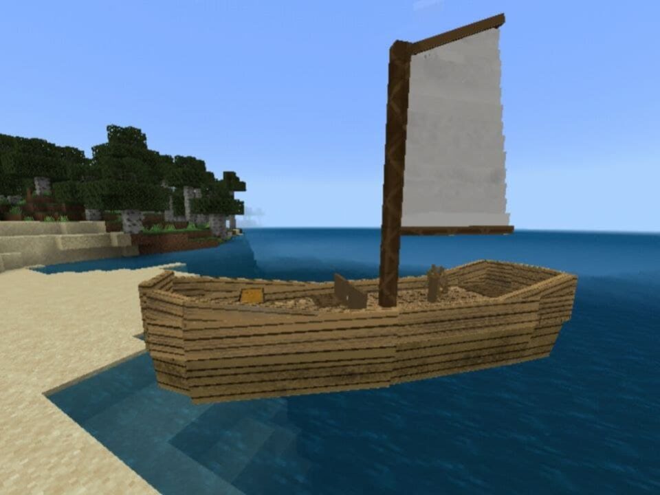 Мод на лодки для Minecraft PE