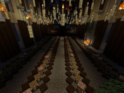 Карта на Хогвартс для Minecraft PE