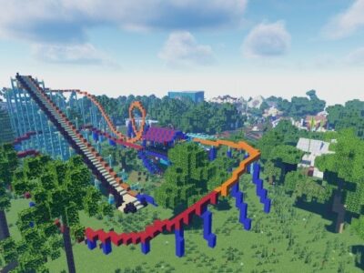 Карта на Американские горки для Minecraft PE