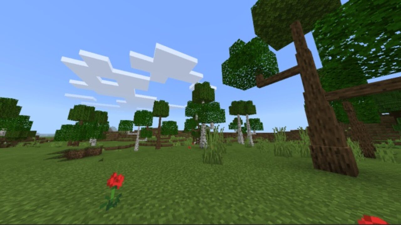 Мод на Dynamic trees для Minecraft PE