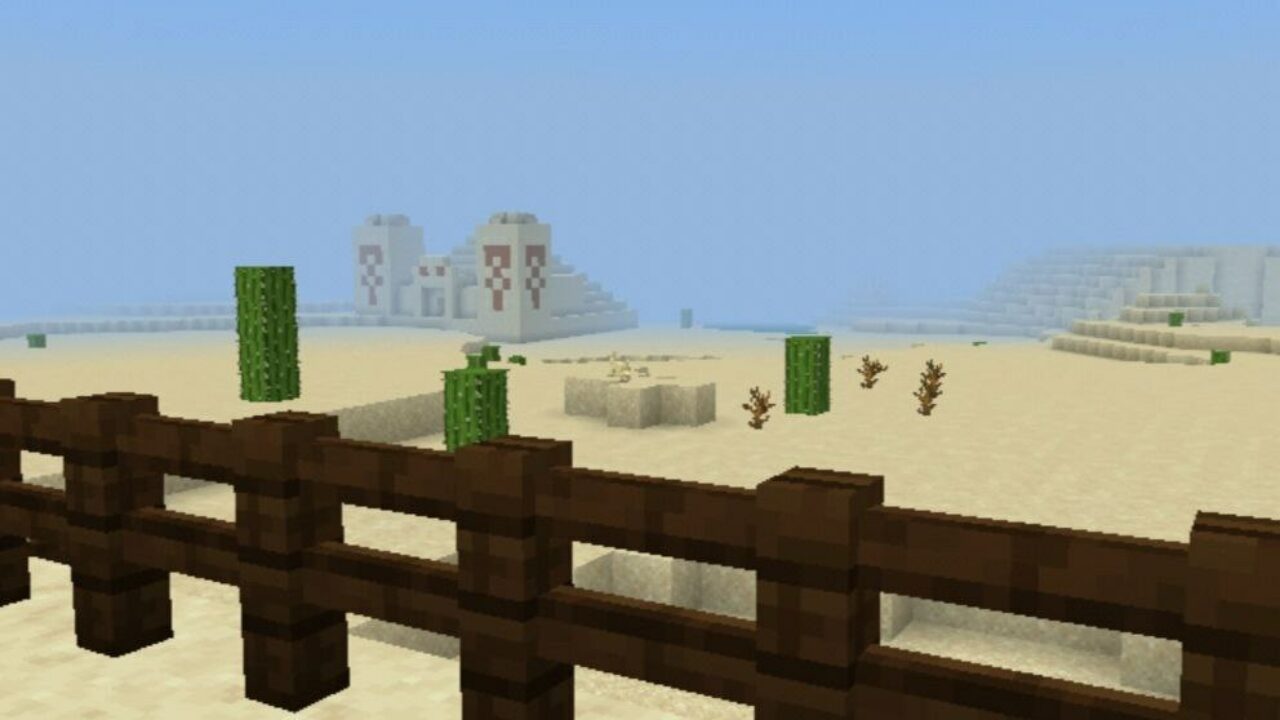 Забор с Карты на Выживание в пустыне для Майнкрафт ПЕ
