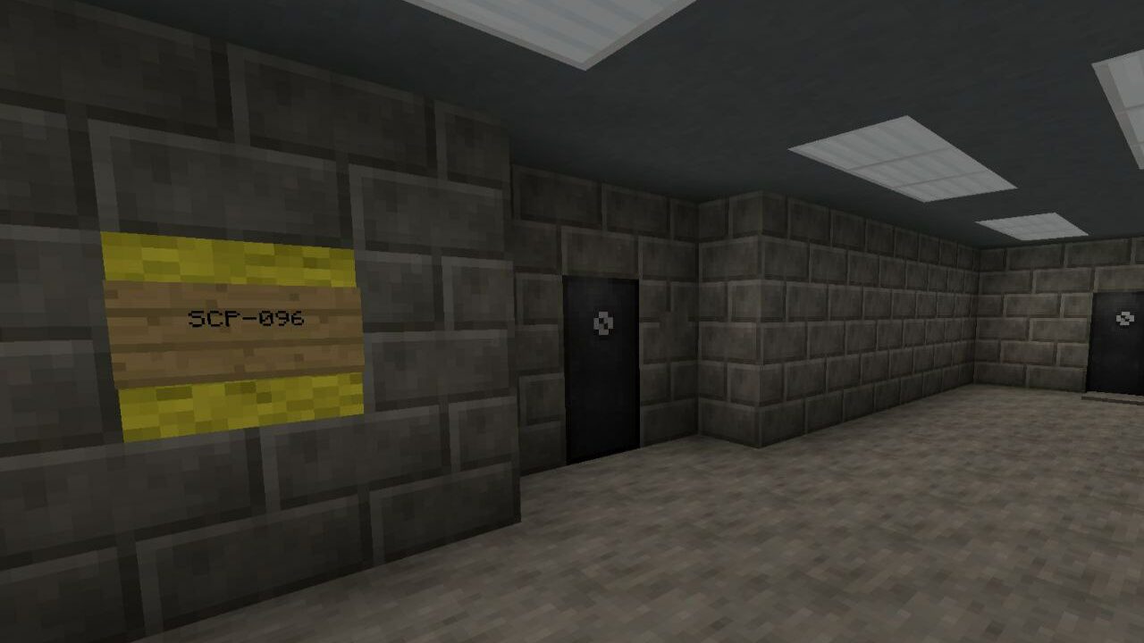 Табличка из Текстуры на SCP для Майнкрафт ПЕ