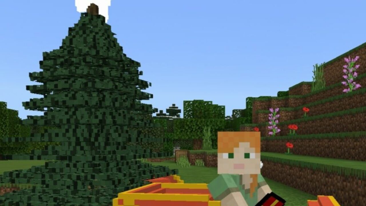 Мод на Новый год для Minecraft PE