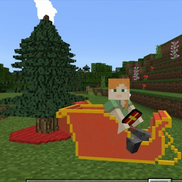 Мод на Новый год для Minecraft PE