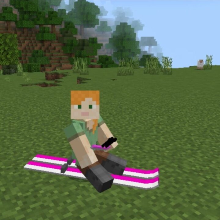 Мод на Лыжи для Minecraft PE
