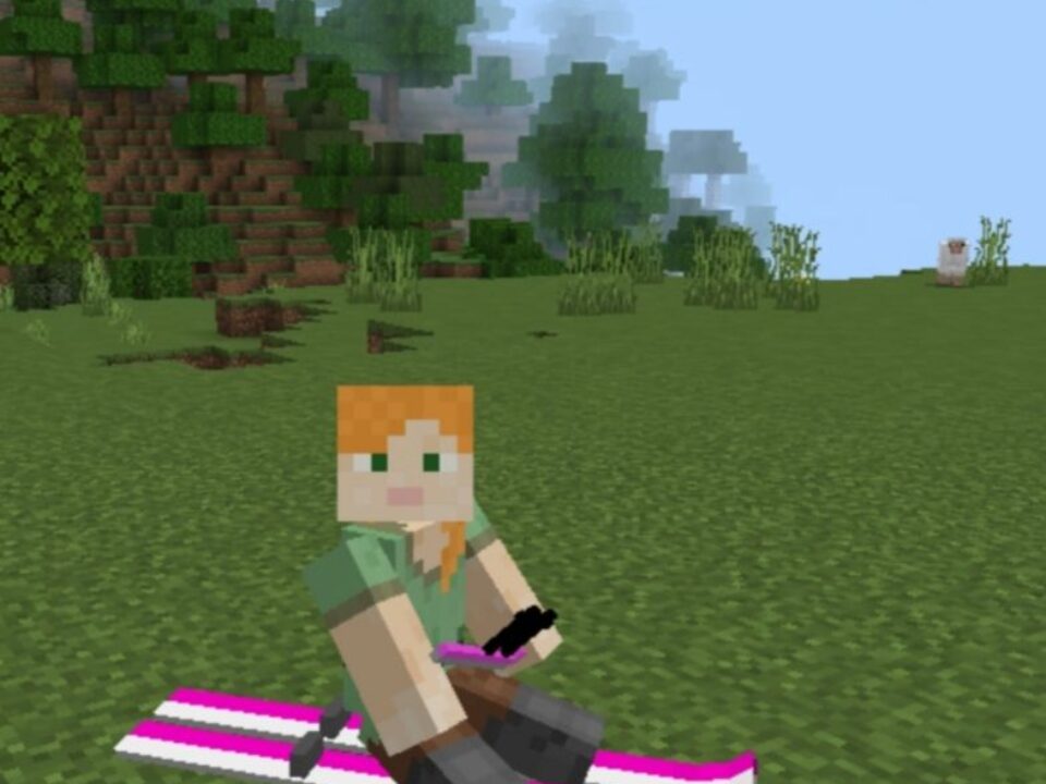 Мод на Лыжи для Minecraft PE