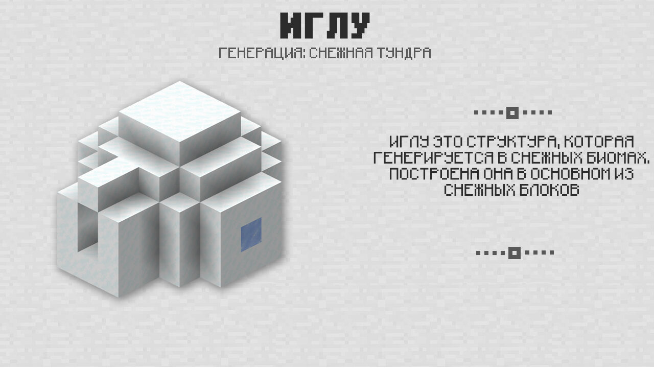 Иглу в Майнкрафт 1-0-2