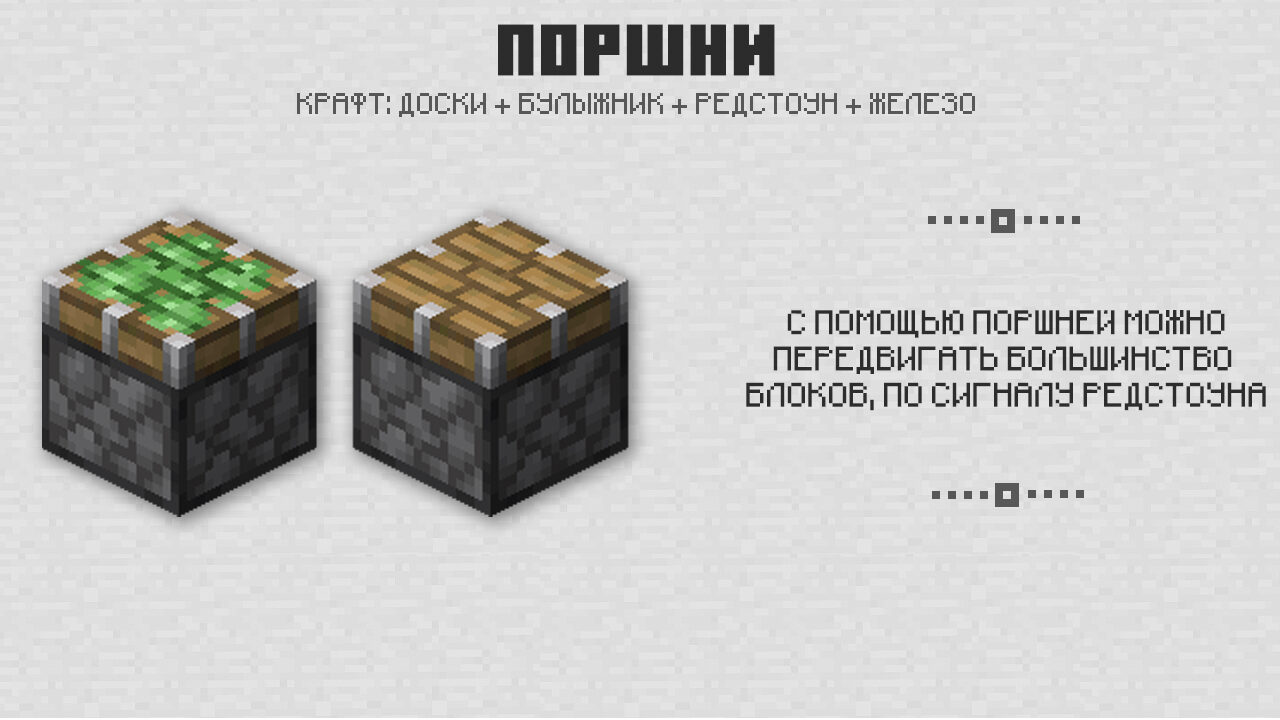 Поршни в Майнкрафт 0.15