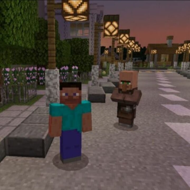 Карты на Город с людьми для Minecraft PE