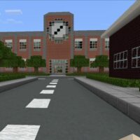 Карты на Город со школой для Minecraft PE