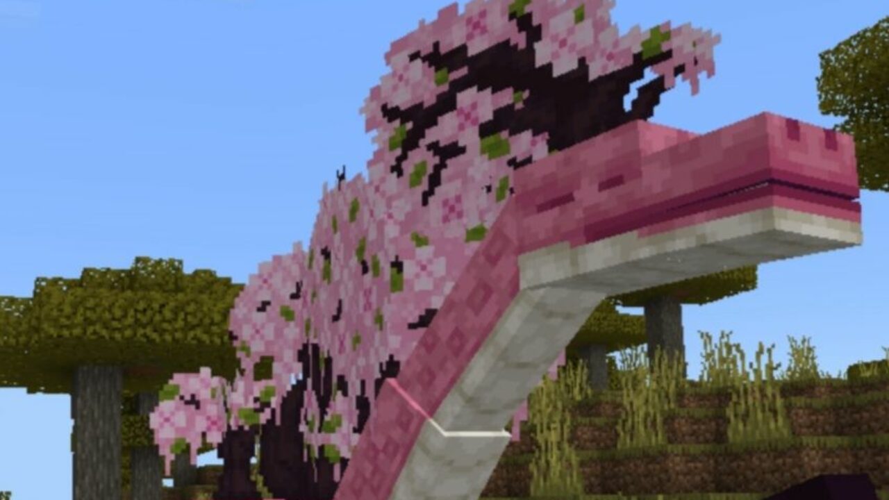 Мод на Вишневый биом для Minecraft PE