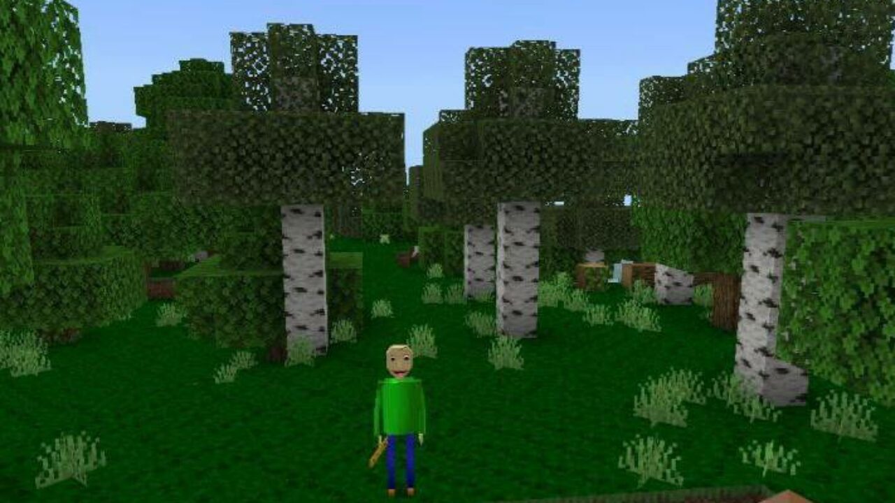 Персонаж из мода на Балди для Minecraft PE