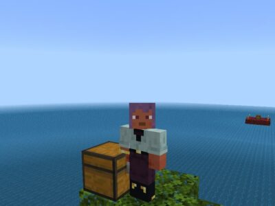 Карта на 1 блок в океане для Minecraft PE