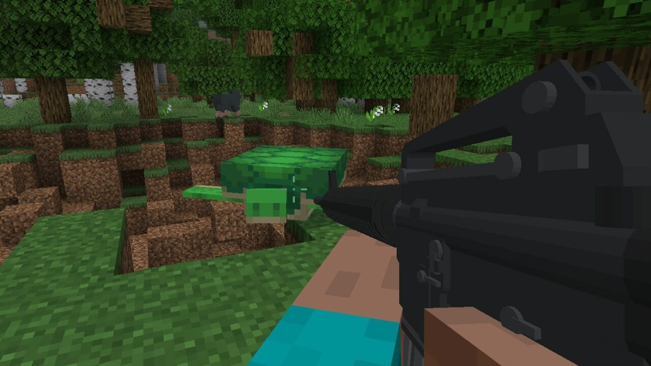 Мод на Пулемёт для Minecraft PE