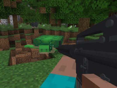 Мод на Пулемёт для Minecraft PE
