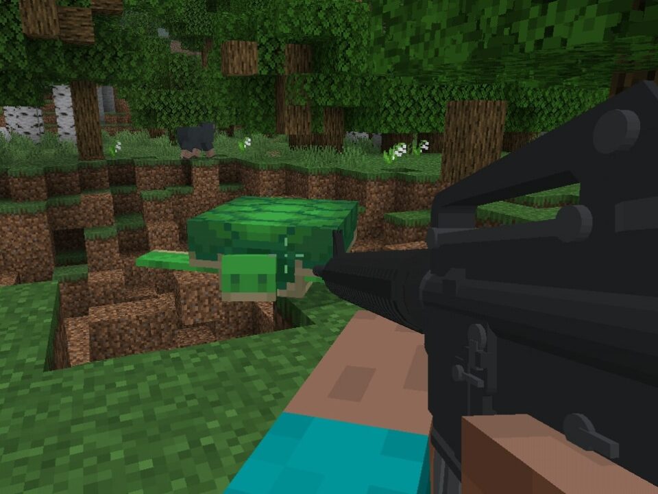 Мод на Пулемёт для Minecraft PE