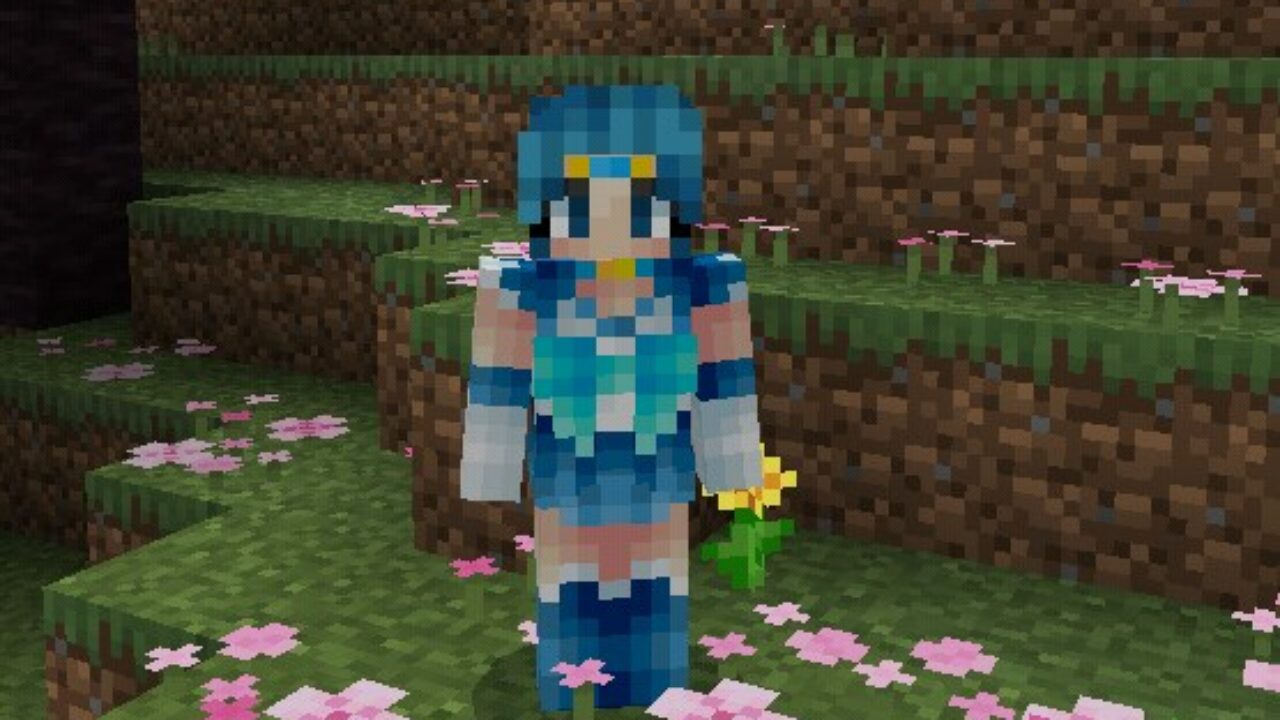 Скины с Синими Волосами для Minecraft PE