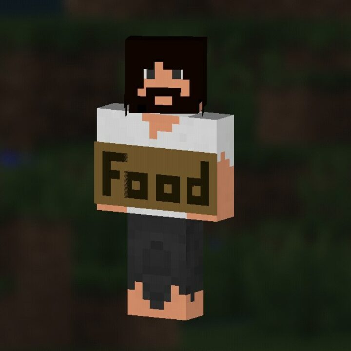 Скины Бомжа для Minecraft PE