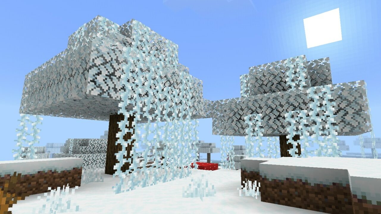 Зимние Текстуры для Minecraft PE