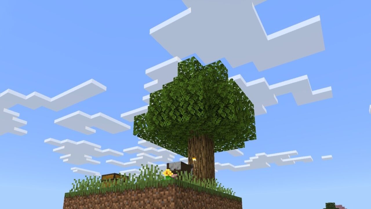 Карта Скайблок с Островами для Minecraft PE