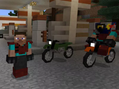 Мод на Мотоцикл для Minecraft PE
