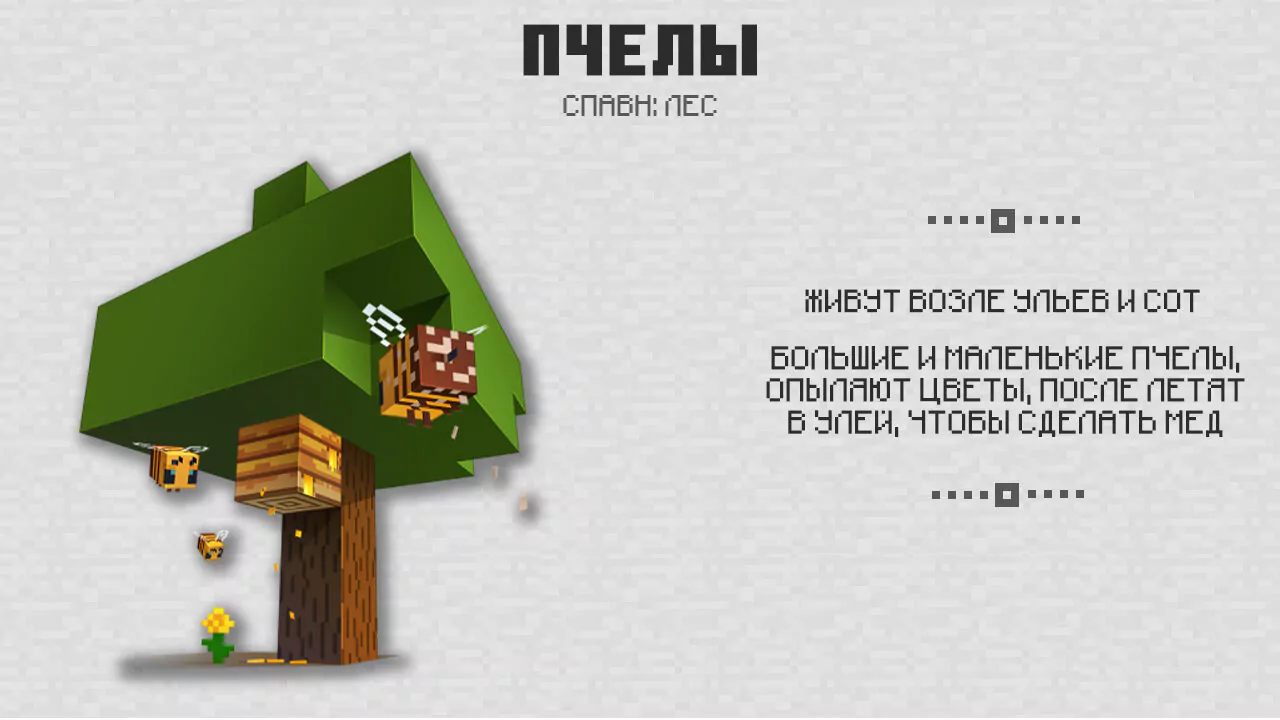 Пчёлы в Майнкрафт 1.14