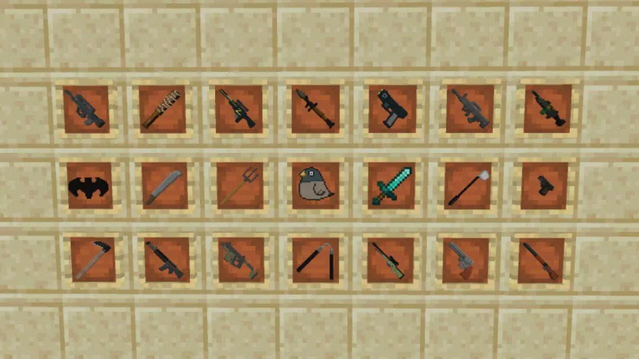 Мод XM Guns для Minecraft PE