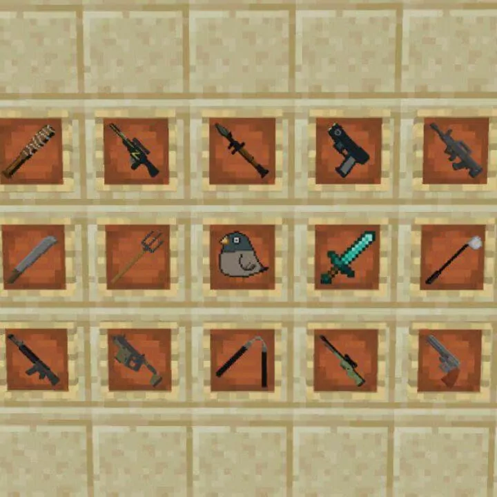 Мод XM Guns для Minecraft PE
