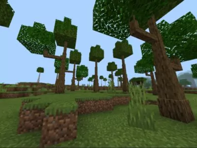 Мод на Dynamic trees для Minecraft PE