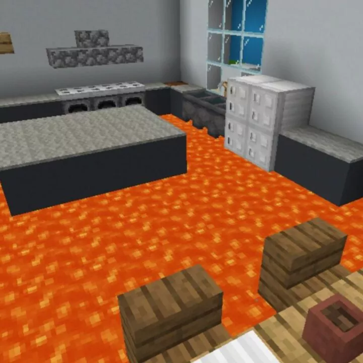 Карты на Пол это Лава для Minecraft PE